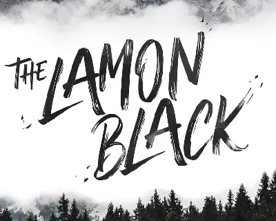 Thelamonblack font