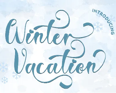 Winter Vacation font