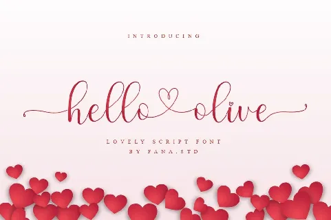 Hello Olive font