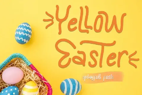 Yellow Easter Display font