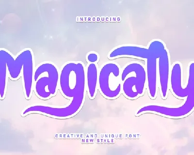Magically Brush font