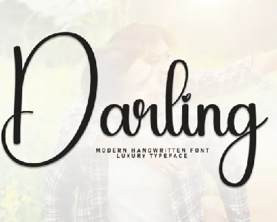 Darling Script font