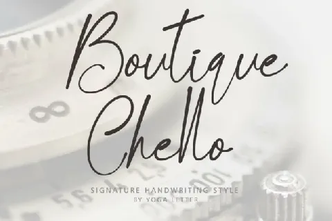 Boutique Chello font