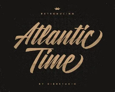 Atlantic Time Script font