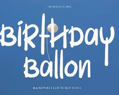 Birthday Ballon font