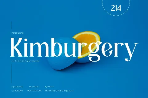 Kimburgery font