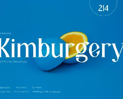 Kimburgery font