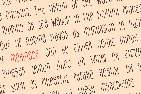 Marinade Demo font