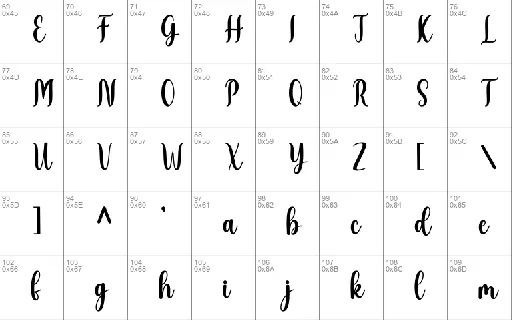 Mishela font