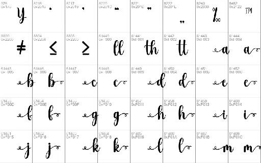 Mishela font