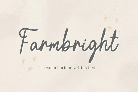 Farmbright font