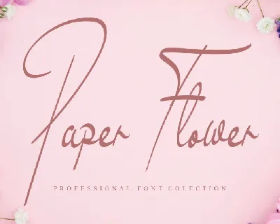 Paper Flower Handwritten font