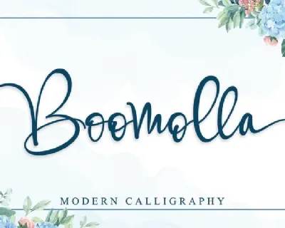 Boomolla Calligraphy font