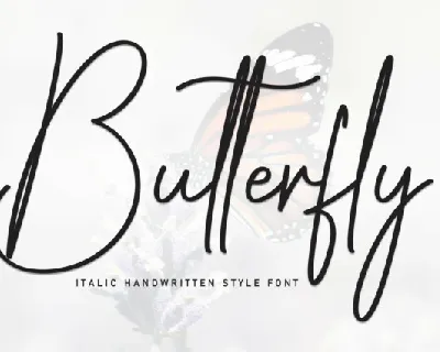 Butterfly Script Typeface font
