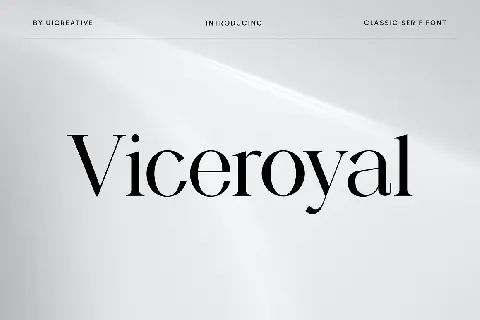 Viceroyal font