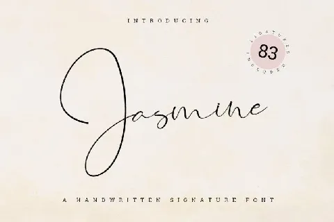 Jasmine Signature font