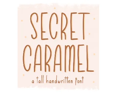 Secret Caramel font