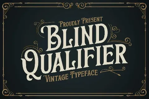 Blind Qualifier font