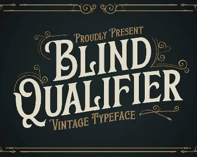 Blind Qualifier font
