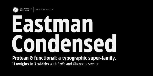 Eastman Condensed Family font