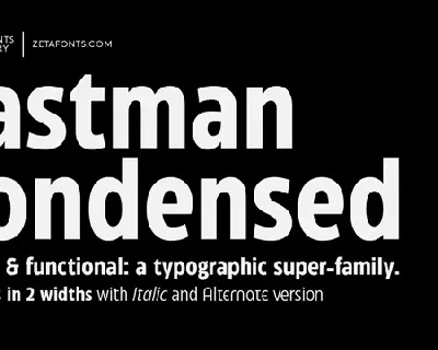 Eastman Condensed Family font