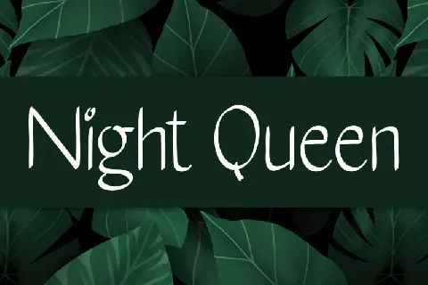 Night Queen Handwritten font