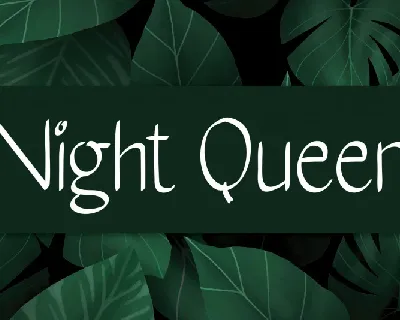 Night Queen Handwritten font