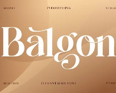 Balgon font