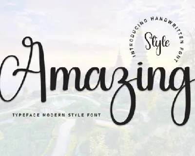 Amazing Calligraphy font