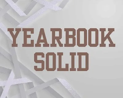 Yearbook font