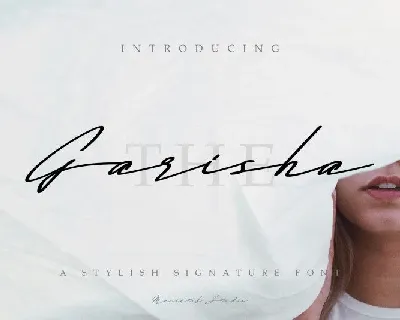 The Garisha Signature font