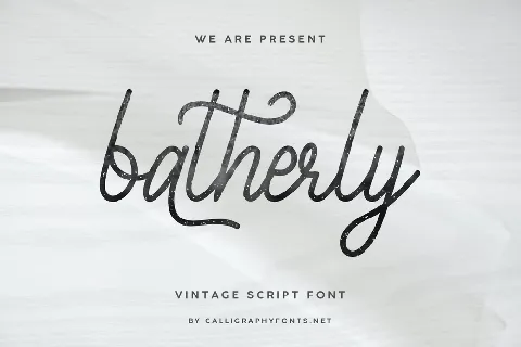 Batherly Demo font