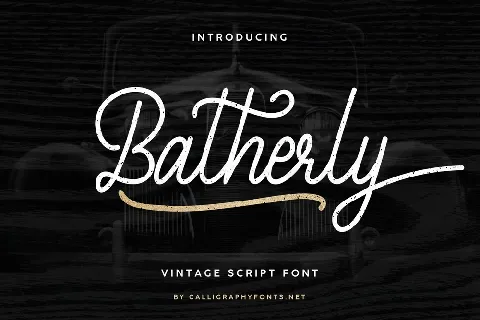 Batherly Demo font