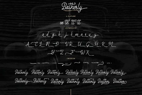 Batherly Demo font