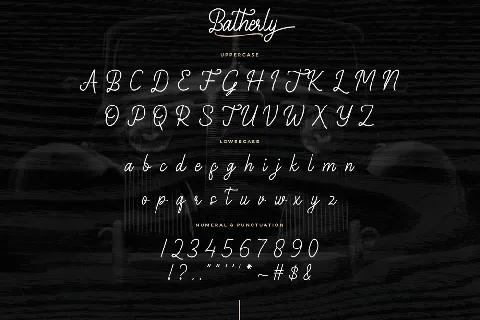 Batherly Demo font