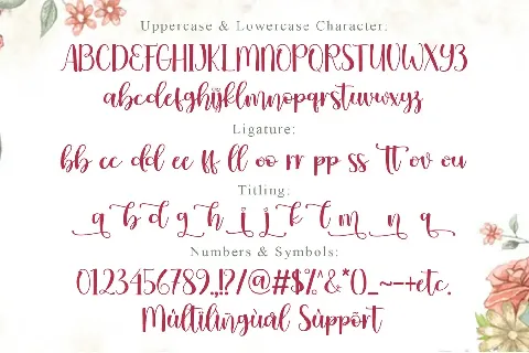 Valentisa - Personal Use font