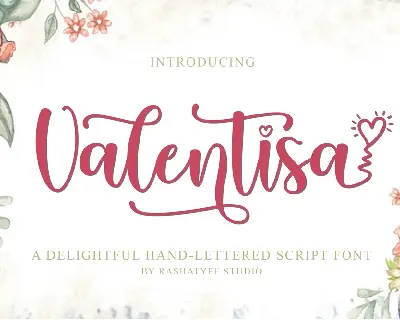 Valentisa - Personal Use font