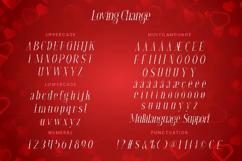 Loving Change Demo font