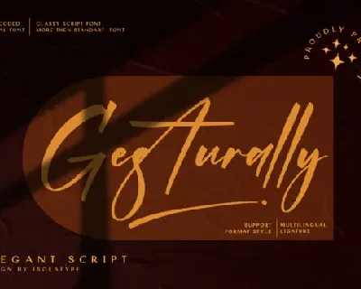 Gesturally font