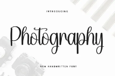 Photography Script font