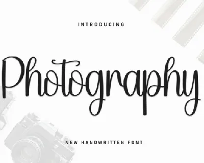 Photography Script font