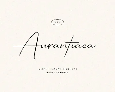 Aurantiaca font