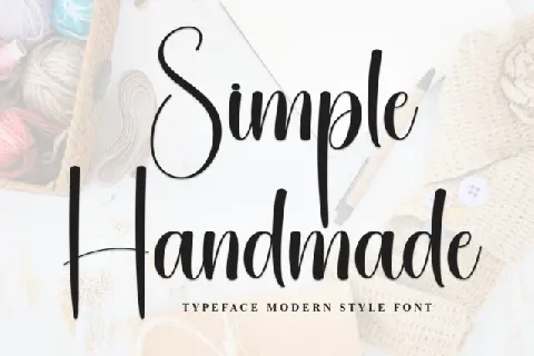 Simple Handmade Script font