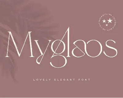 Myglaos font