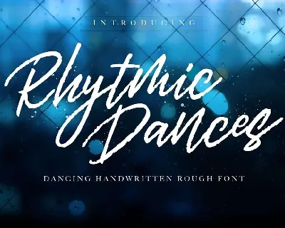 Rhytmic Dances Handwritten font