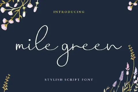 Mile Green Demo font