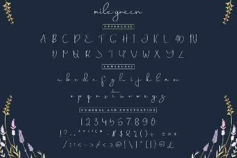 Mile Green Demo font