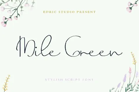 Mile Green Demo font