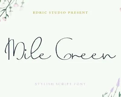 Mile Green Demo font