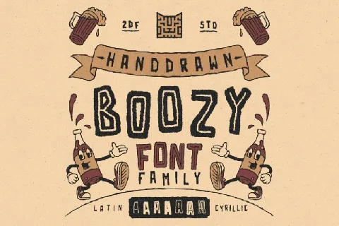 Boozy font